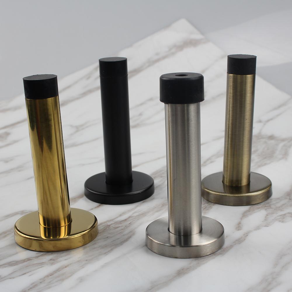 Color Options Column Shaped Door Stops Stainless Steel 304 Door Stopper With High Quality Rubber