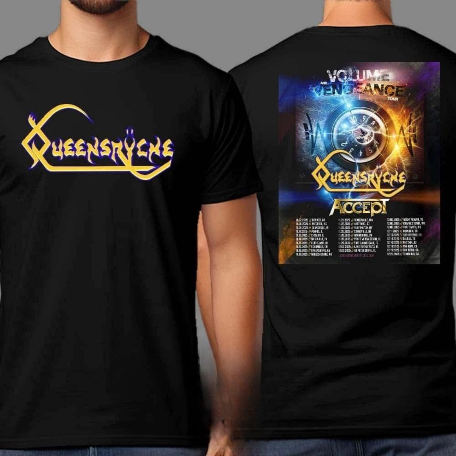 

Queensryche Volume Vengeance Tour for Fall of 2026 Dates List with Special Gue High-end Luxury Is for Both Men and Women Top Y2k XXXXXL чорний