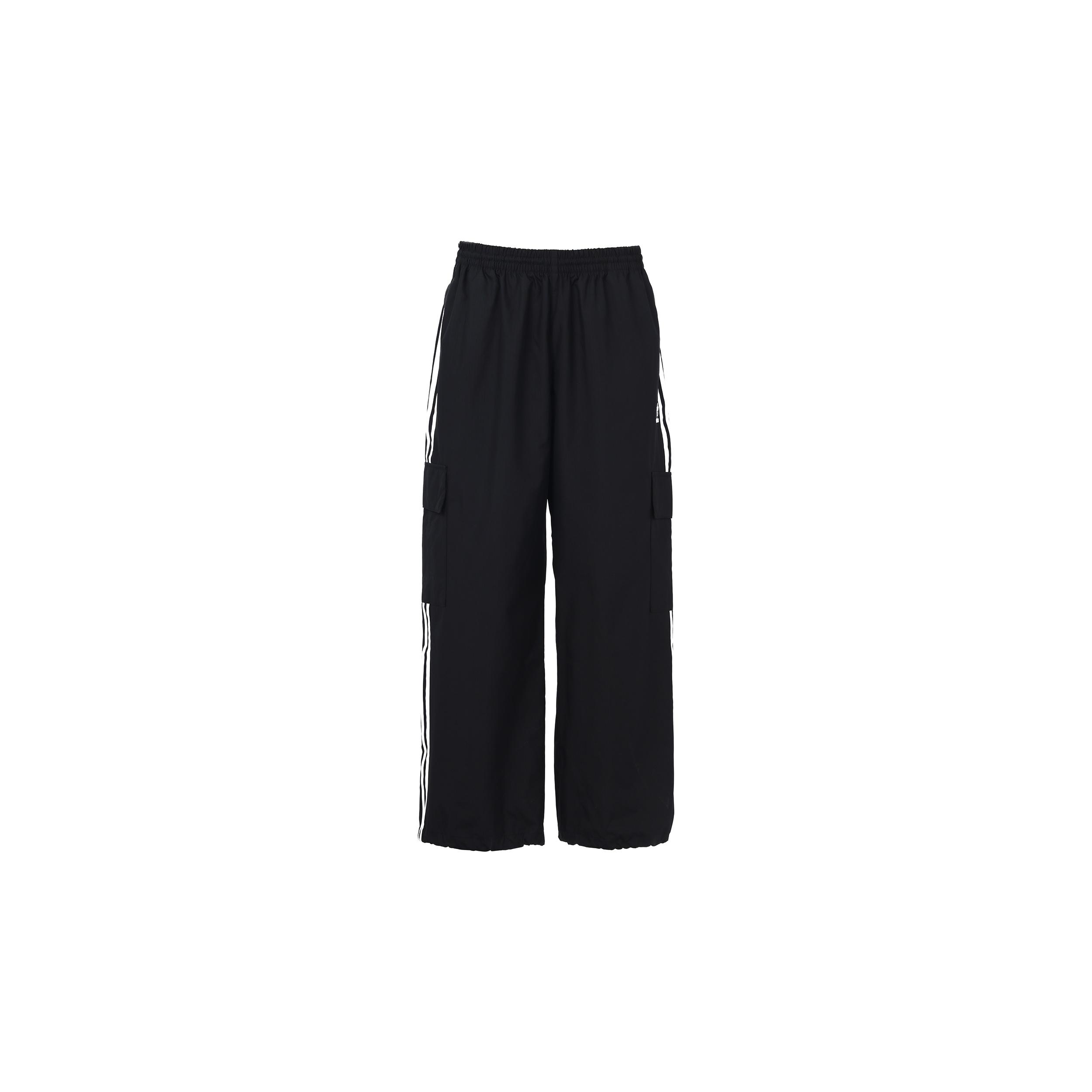 adidas originals 3-Stripes Cargo Woven Breathable Running Sports Pants Black Men s GN3449 M