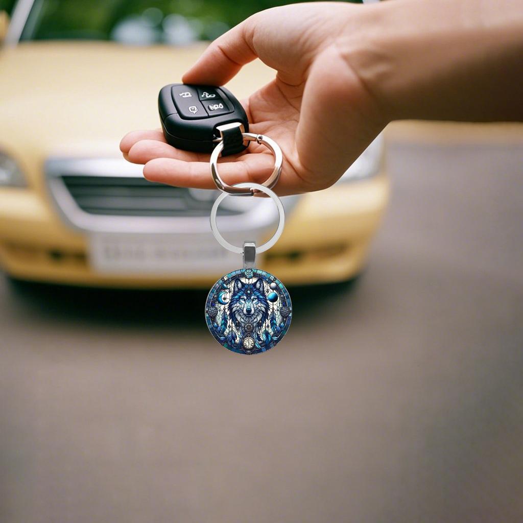 Wolf Alloy Keychains, Bright And Unique Keychains, Suitable For Wall Decoration And Gifts.