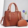 New Fashion Women's Handbag 2 Piece Set Handbag Large Capacity Multifunctional Shoulder Crossbody Bag Trendy Style Tote Bag