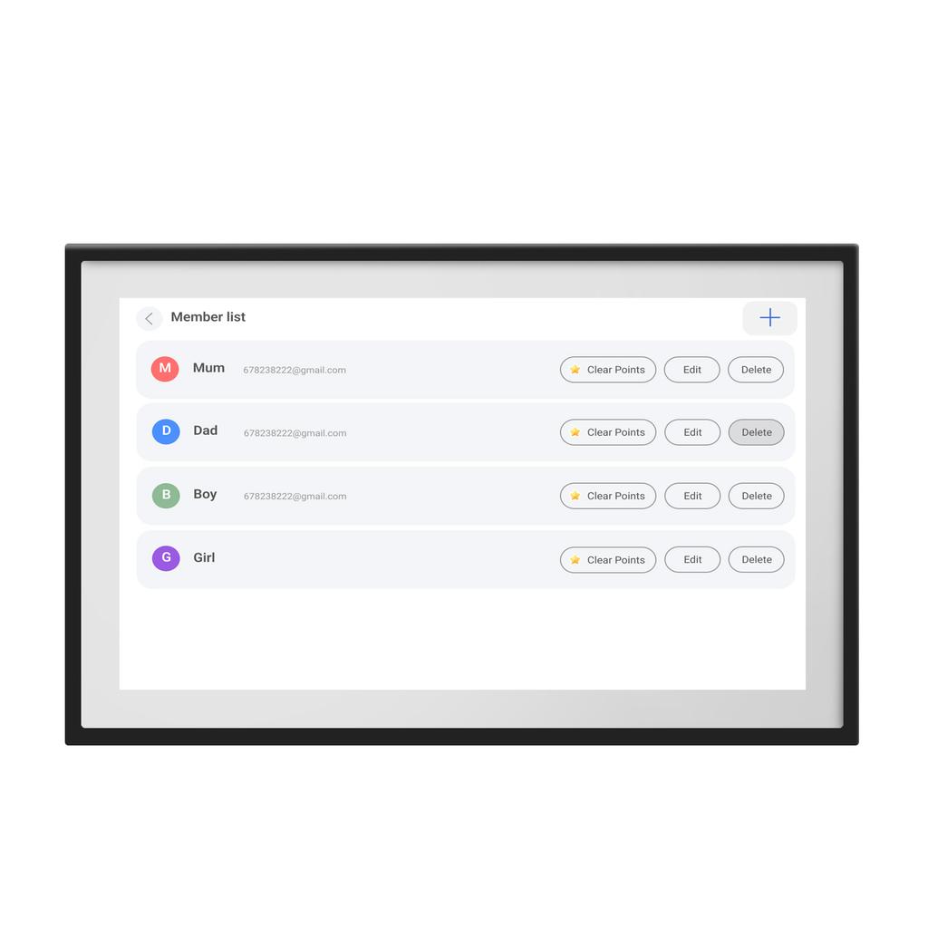 15.6 Inch WiFi Wall Planner Digital Calendar Chore Chart 1920x1080 Smart Touchscreen Interactive Display Wall Desk