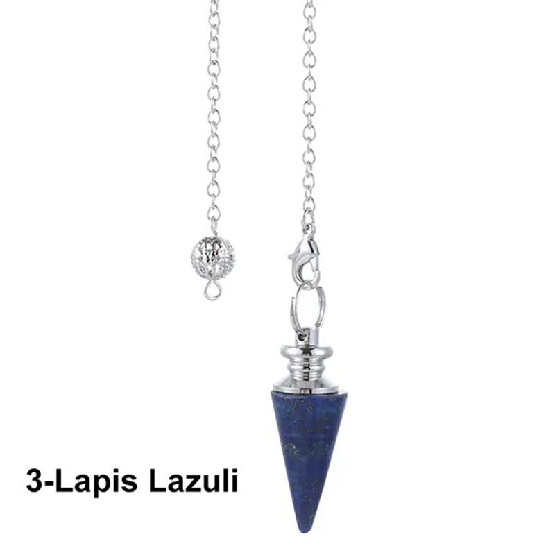 Pietra Naturale Pietra di Quarzo Cristallo di Rocca Punto Esagonale Pendente Chakra Reiki Pendolo Cristallo Radiestesia Gioielli Spirituali