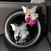 Butterfly Car Accessories, Cute Air Freshener, Air Vent Clip Conditioning Outlet Clip Car Air Freshener, Bling Car Accessories for Women