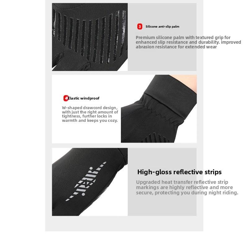 Thermal Gloves, Cycling Gloves, Windproof and Waterproof Gloves, Skiing Gloves, Cycling Gloves for Outdoor Activities, Touchscreen Gloves
