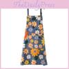 Fashionable Floral Apron Home Kitchen Plus Sized Waterproof Breathable Durable