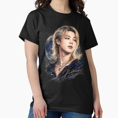 BTS Jimin – Arany Aura Portré Klasszikus Póló