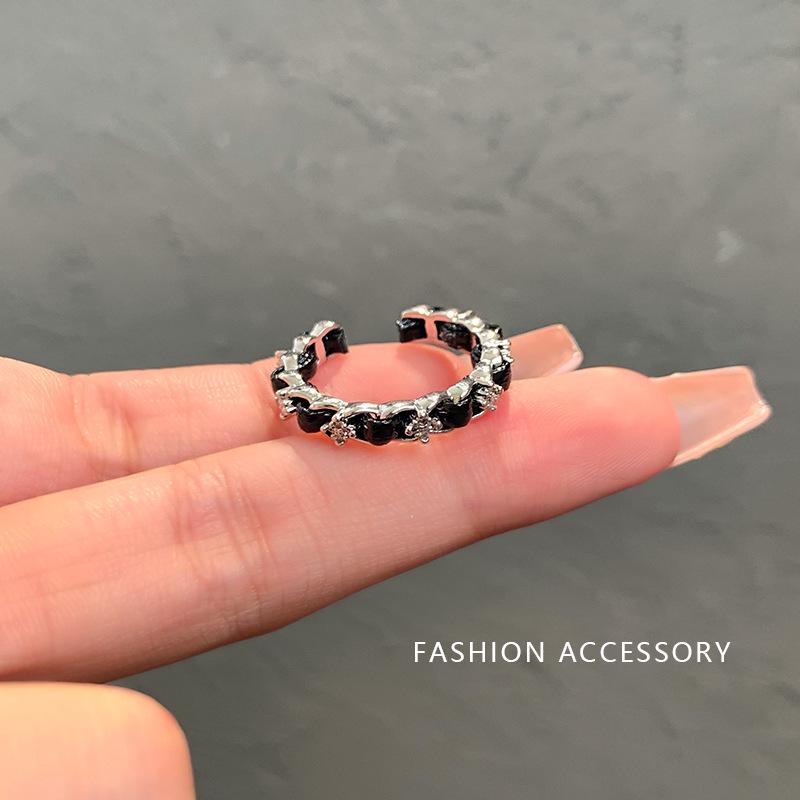 Bague ouverte polyvalente style coréen: Tempérament Élégant, Design de Personnalité Simple pour Femmes et Couples