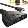 3 In 1 Out 4K HDTV Splitter Switcher Selector for 1080P 3D Player HDTV PS4 Game Console HD Cable Supports Full HD