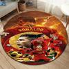 Cristiano Ronaldo Round Area Rug,Carpet Rug for Living Room Bedroom Sofa Playroom Decor,Non-slip Floor Mat