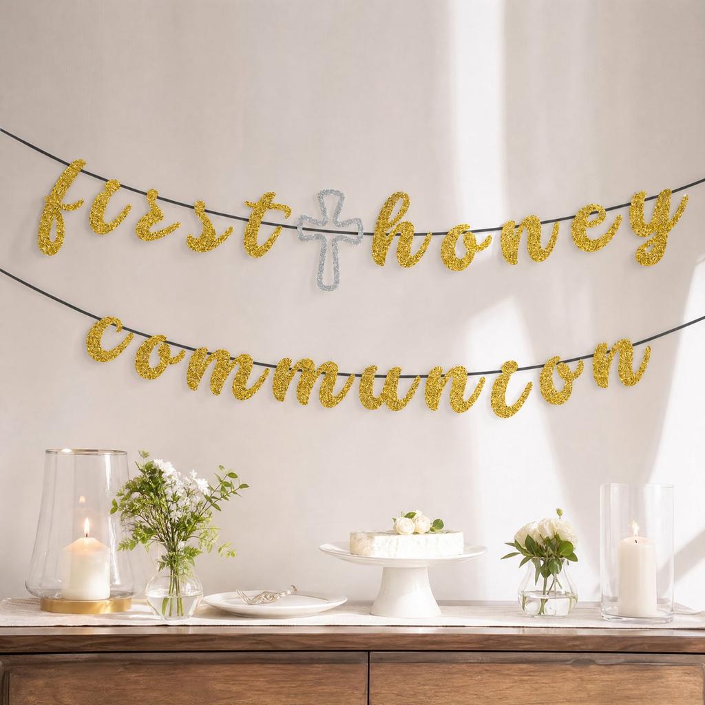 Baptism Party Pull Streamers Decorations for Boys Girls