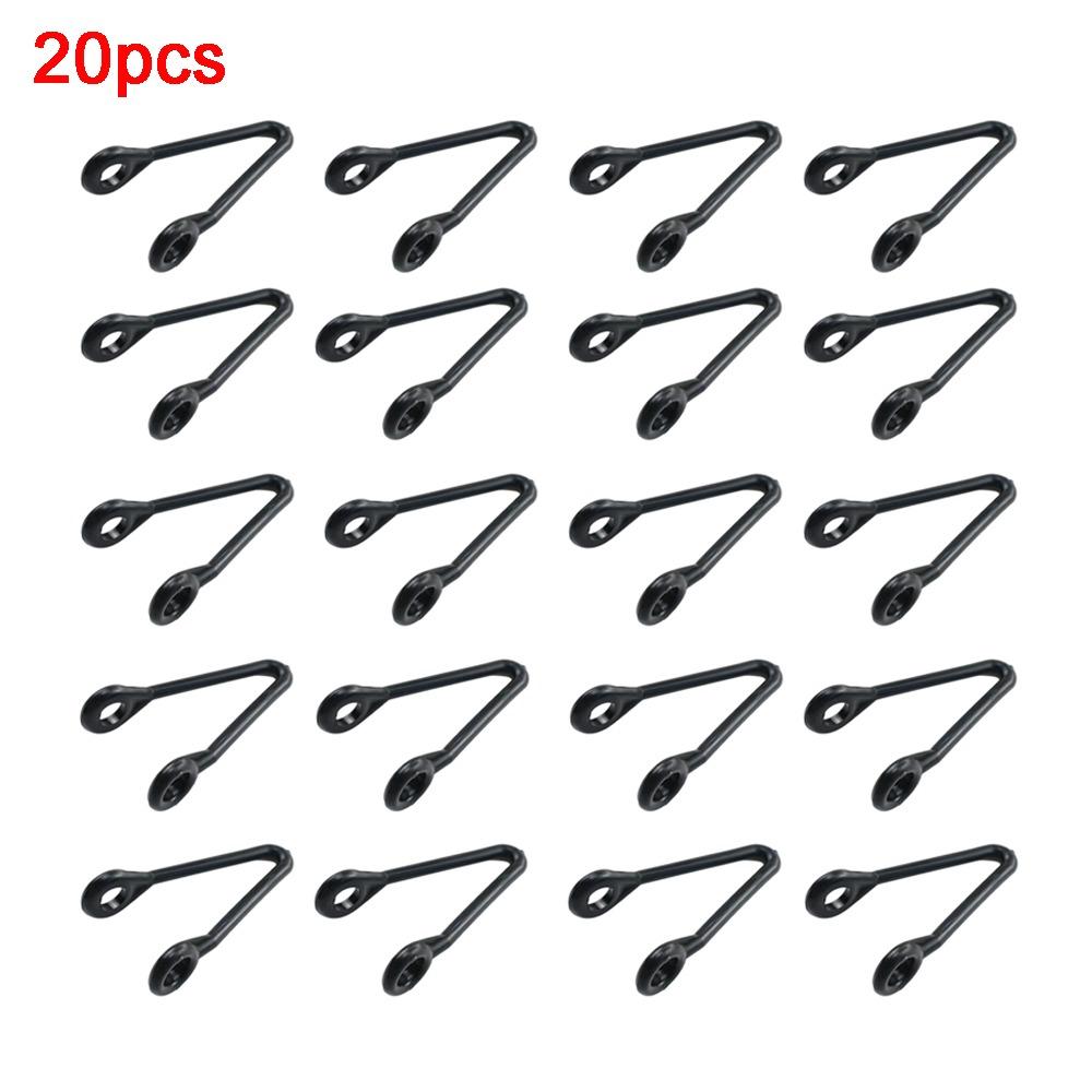 10/20pcs Plastic Misting System Connector Flexible Loop V Shaped Hanging Clip Holder Two Holes Design High Pressure Fog Machine