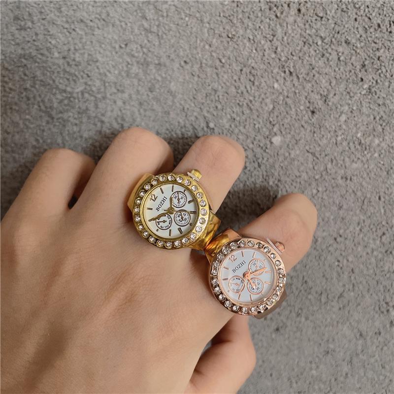 Korean Style Retro Hipster Watch Ring - Trendy Men's Hand Jewelry Accessory