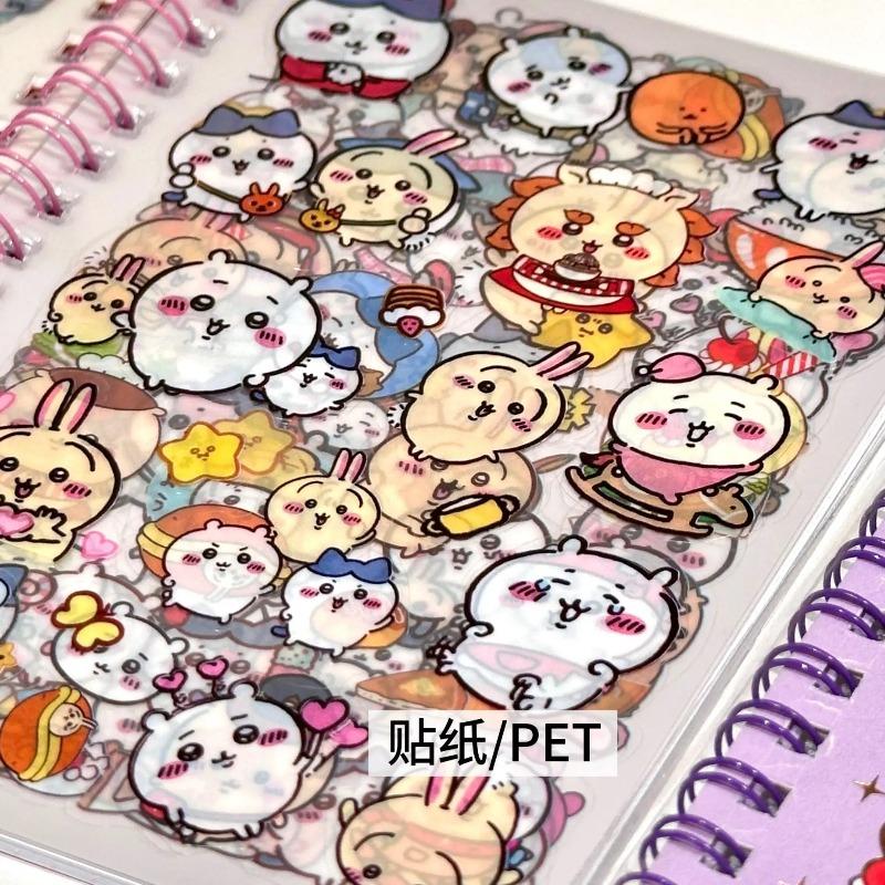 Chiikawa Sticker Notebook, Chiikawa Children's DIY Multi functional Notebook, Student Handbook, Account Coil Notebook