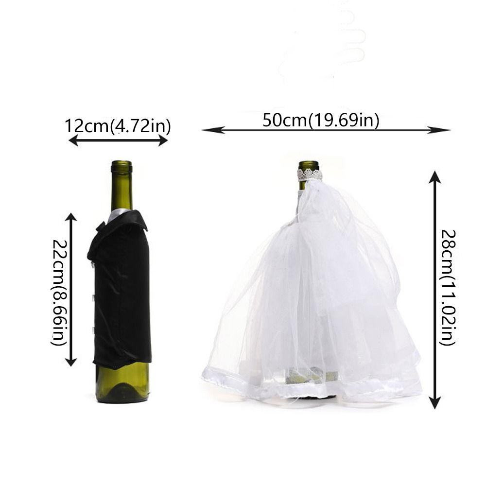 Ceremonial Dress Wedding Wine Bottle Cover Exquisite Wine Bottle Bag  Bedroom Living Room