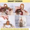 Travel Hat Clip Leather Simple Golf Baseball Hat Clip Summer Hat Strap Hands-free Latch Clip