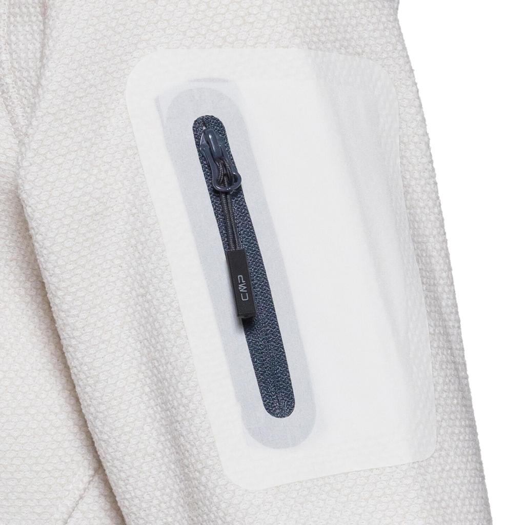 Куртка CMP Woman Fleece Jacket Fix Hood (3H19826) Jacket Knit-Tech Melange Hoody gesso-vaniglia