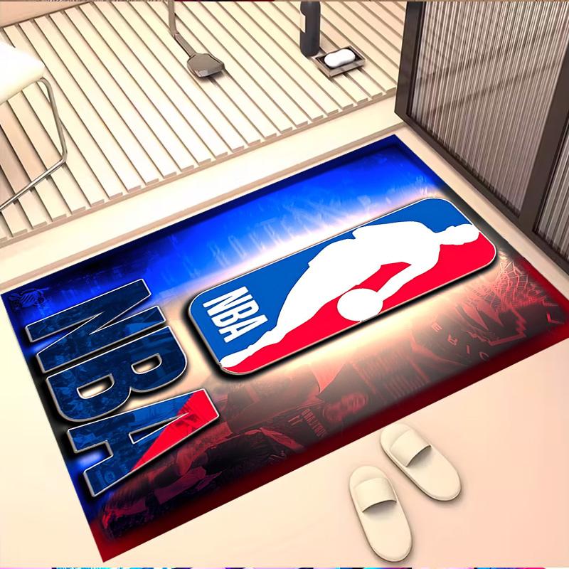 Basketball Print Rug, Washable Floor Carpet, For Entryway Dorm Laundry Room Office Study, Home Decor Birthday Christmas Gift