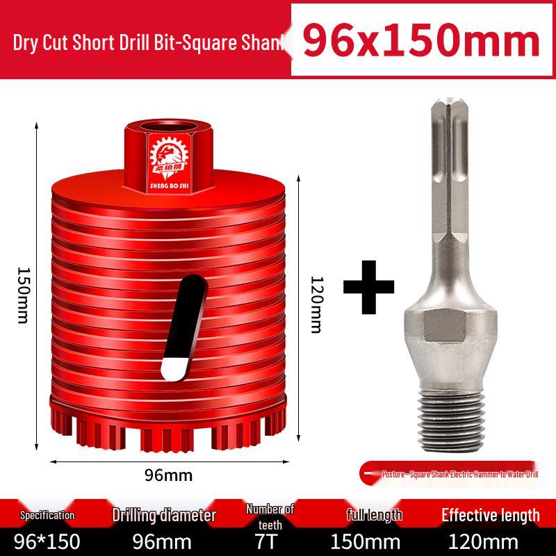 Compact Electric Hammer Water Drill Bit Set for Sharp Hole Opening in Range Hood, Wire Box, and Wall.