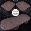 Set Cuscini per Sedile Auto in Lino per Tutte le Stagioni: Set Universale in Tre Pezzi per Sedili Anteriori (Guidatore/Passeggero) e Posteriori