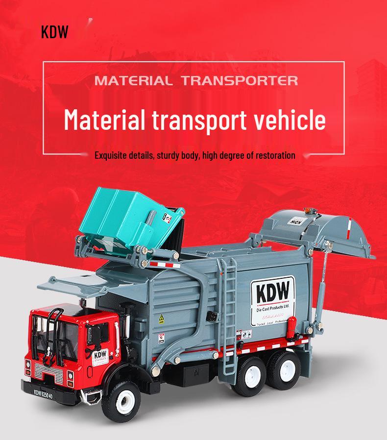 Boxed Cadywell 625040 Alloy Material Handler Car Model - Garbage Transport Engineering Vehicle