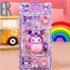 Sanrio Cartoon Happy Buttocks Sticker My Melody Kuromi 3D Relief Bubble Decals Toys Kawaii Soft Pinched Decompression Sticker