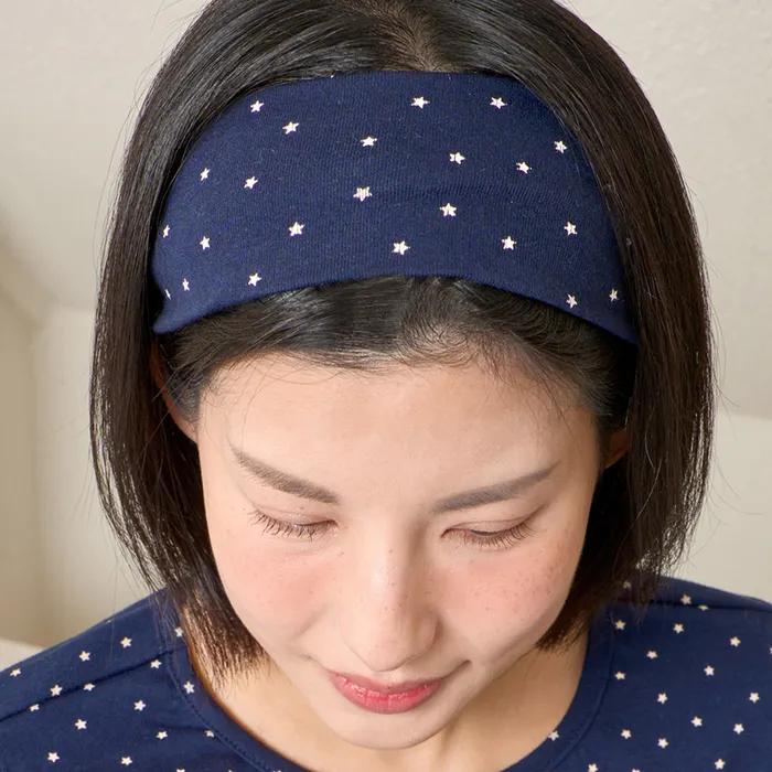 Mini star hair band - navy