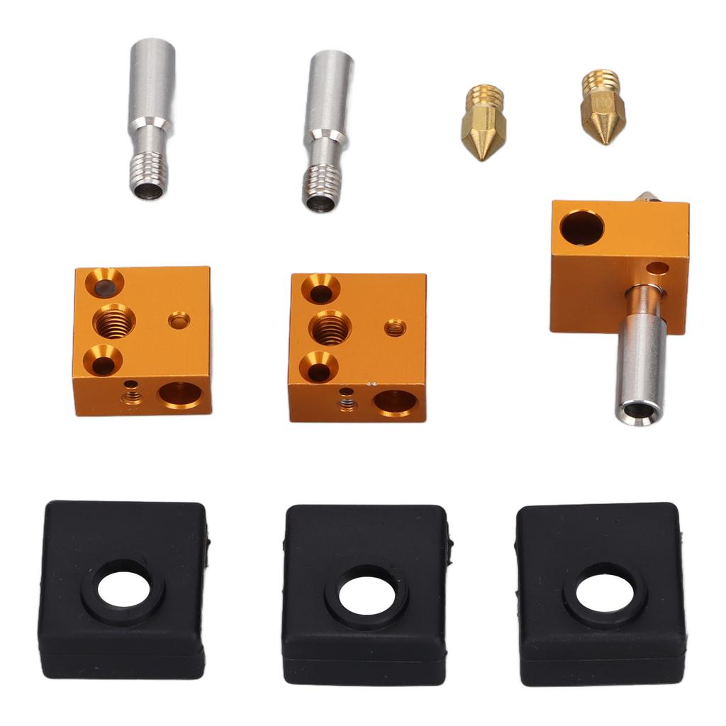 Silicone Insulation Sleeves Aluminum Heater Blocks 3D Printer Extruder Kits Parts Accessories