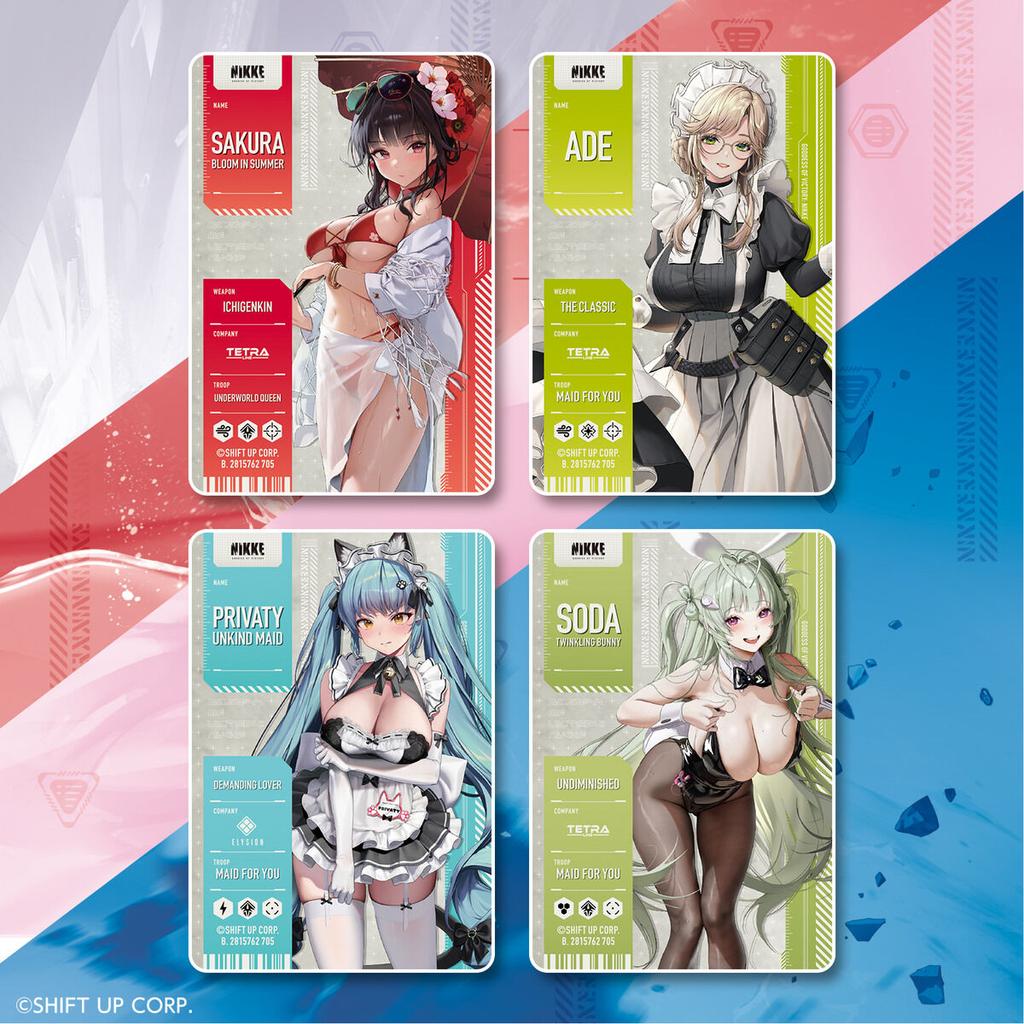NIKKE: La Dea della Vittoria BT01 BT02 BT03 Carta Metallica Rara Anime Gioco Collezione Carta Giocattoli per Bambini Regalo