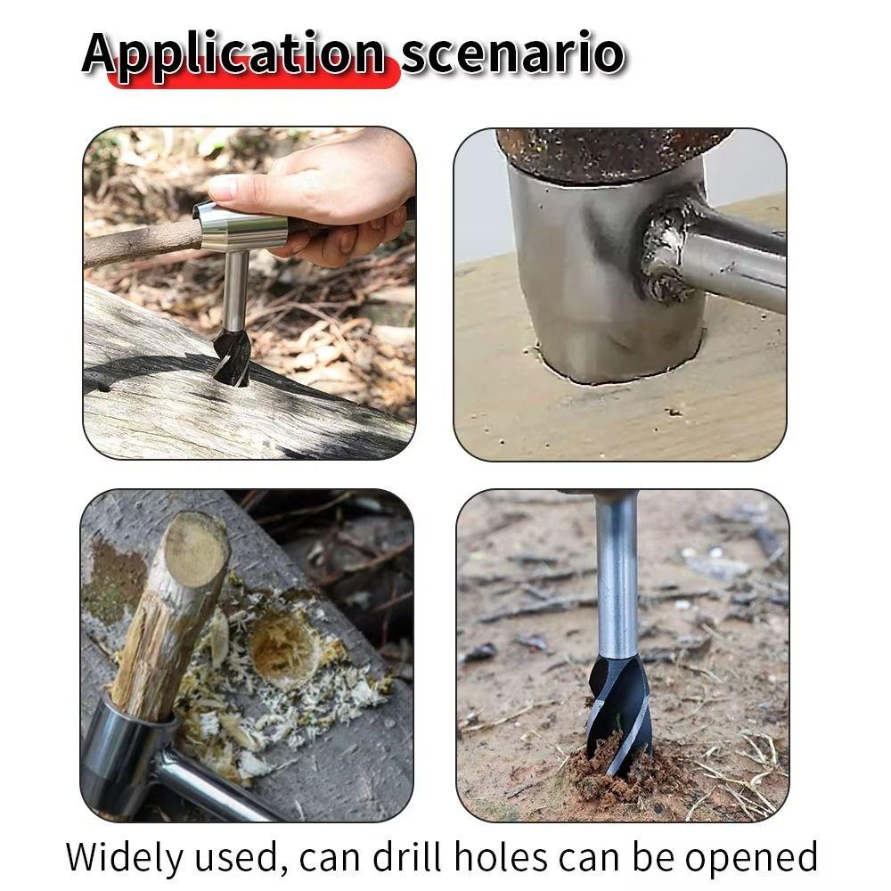 Hand Drill Outdoor Carpenter Drill Bits Portable Manual Auger Drill Survival Woodworking Tool