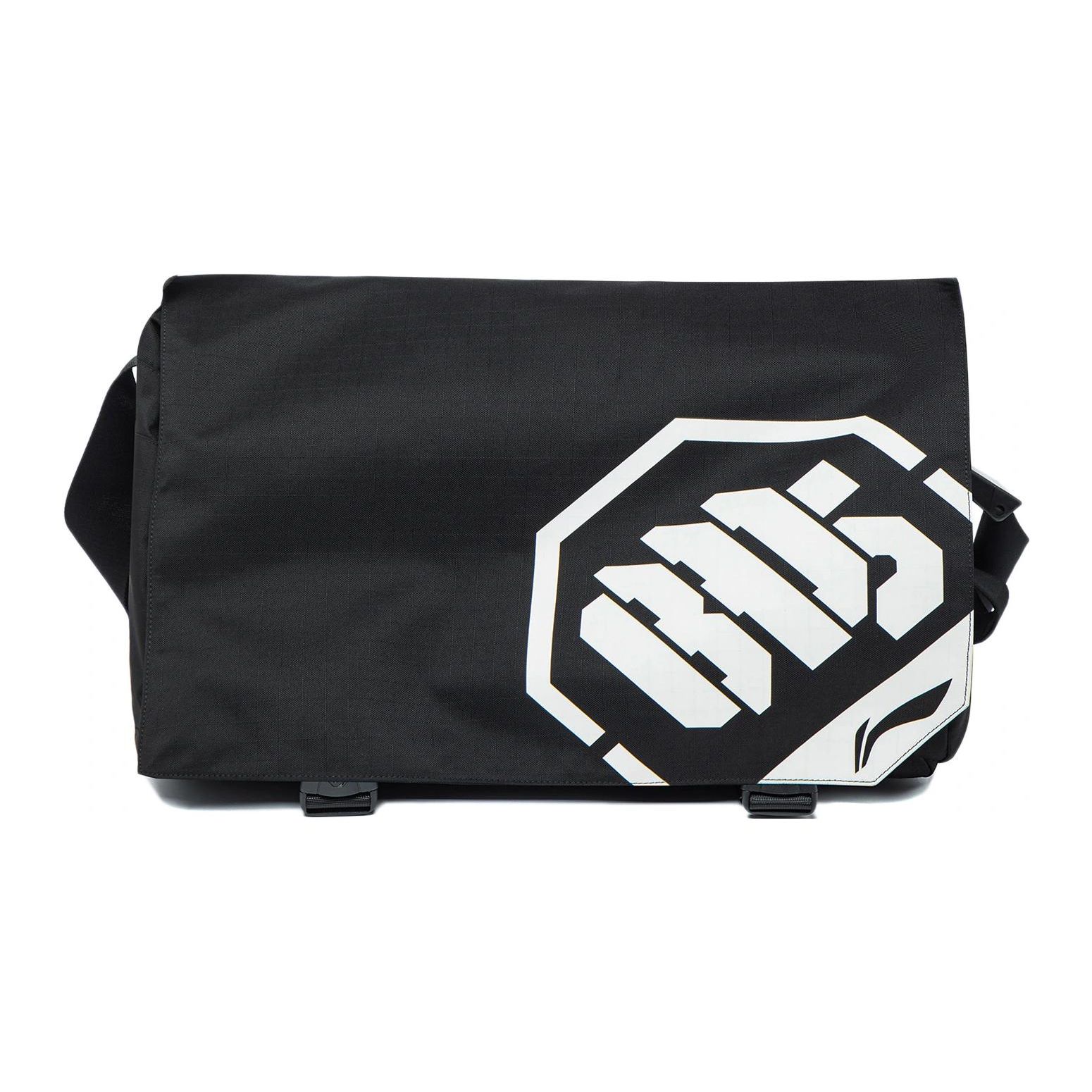 

Li Ning Badfive Simple Casual Minimalist Brand Logo Letter Print Design Polyester Shoulder Crossbody Bag Unisex bags Black ABST241-1 Black