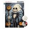 Frameless Pearl Bead Painting Kit Halloween Skeleton Pumpkin Design DIY Handmade Craft Canvas for Home Wall Decor Art Supplies