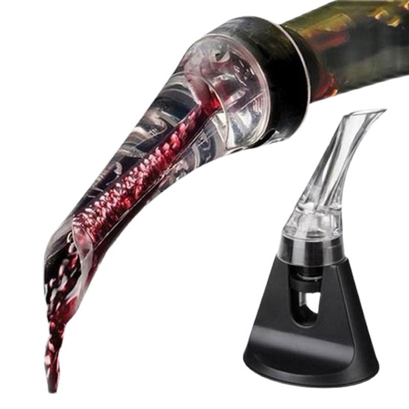 

Meltset 1PC Acrylic Aerating Wine Pourer Decanter Red Wine Bottle New Portable Wine Aerator Pourer Wine Accessories