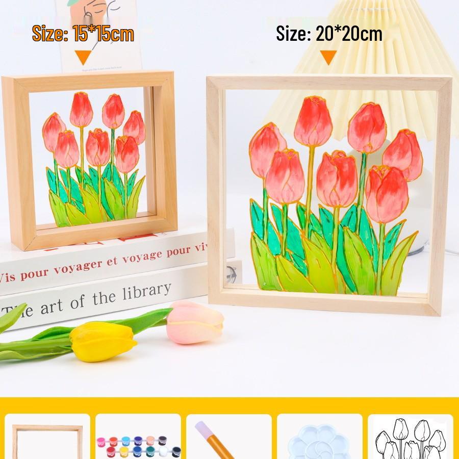Детские Наборы для Ручной Живописи на Акриловом Стекле - Креативная Фоторамка в Подарок на День Учителя 2025