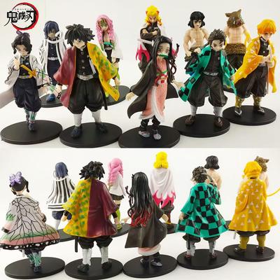 Anime figúrka Figúrky Demon Slayer Kimetsu No Yaiba Bábika Tanjiro Nezuko Zenitsu Figúrka Inosuke Bojovník Akčná figúrka Model Hračky