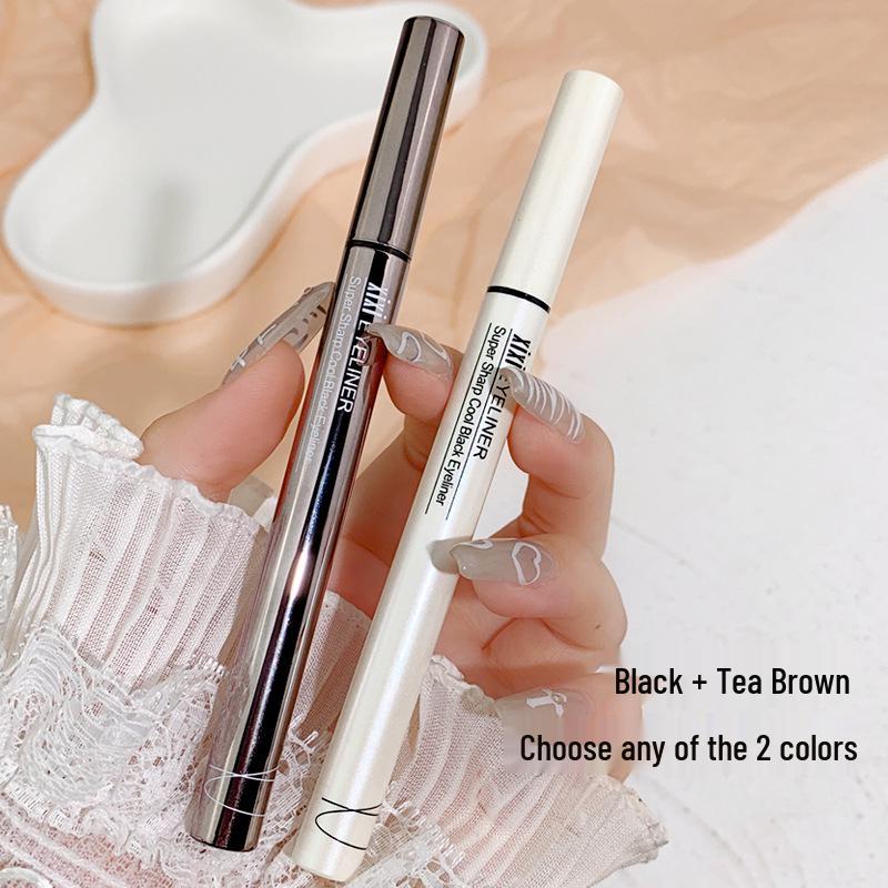 Xixi Smooth Fine Waterproof Eyeliner Pen - Ultra-Fine, Smudge-Proof for Eyes and Lower Lash Shadow.