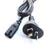 SAA Australian 2-Pin Right-Angle 8-Shaped 2-Core 0.75mm² Power Cord In Stock
