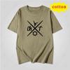 Minimalist Scissors Wine Glass Printed Short Sleeve Tshirt Line Pattern Unisex Casual Top