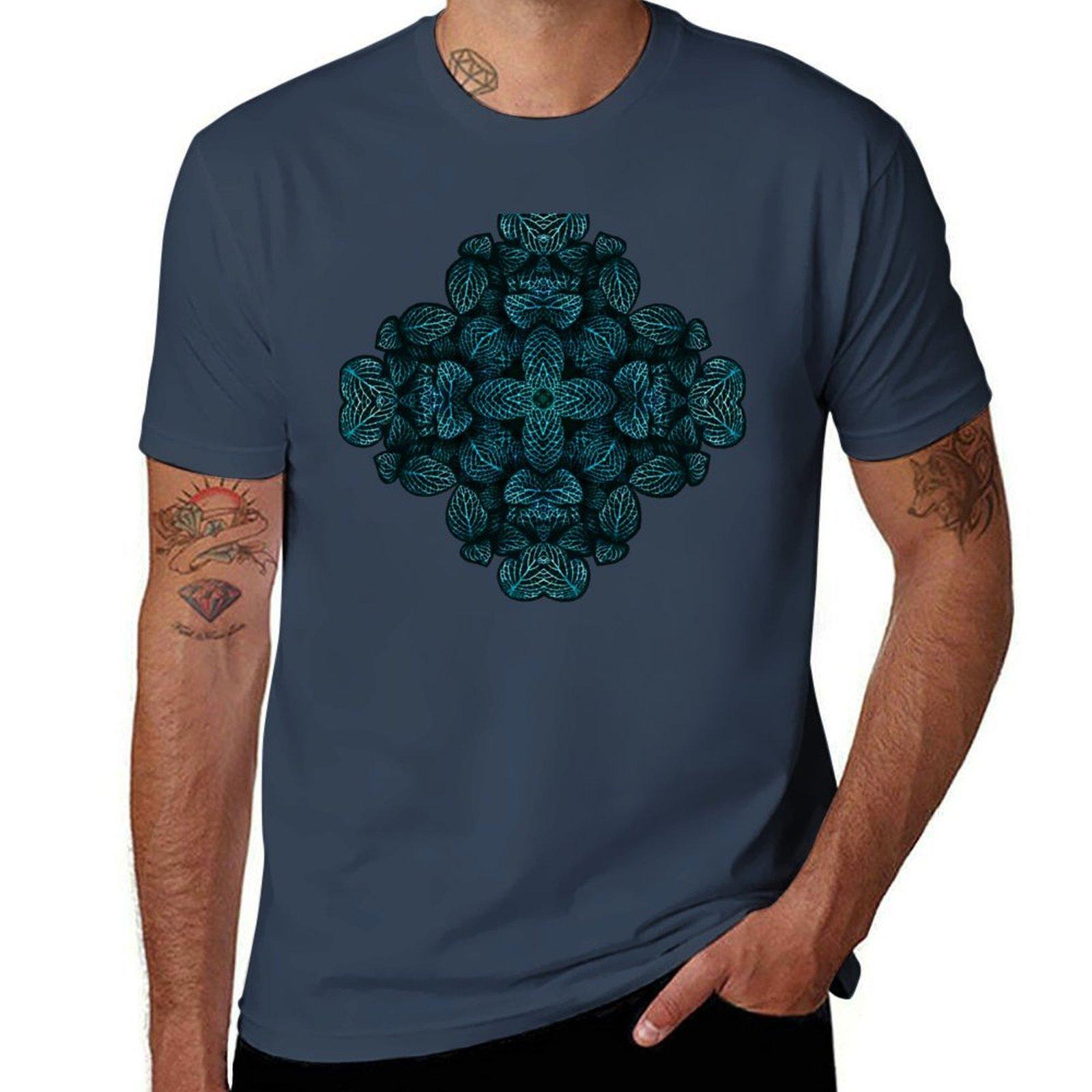 Mandala Leafy Lace TShirt Plus Size Gym Sports TShirt S