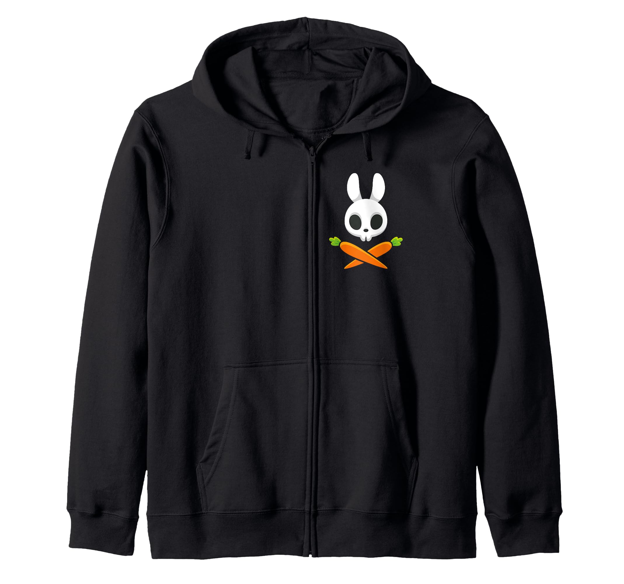 

Bunny Pirate Funny Easter Carrot Crossbone Zip Hoodie