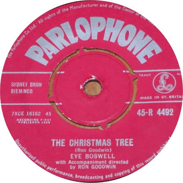 

7inch Record EVE BOSWELL - The Christmas Tree 45R1192 Parlophone 1958 UK Pop Used