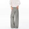 American retro trendy brand pleated design casual pants men's trend fashion loose wide-leg straight overalls
