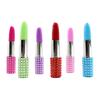 Korean-Style Rhinestone Lipstick Ballpoint Pen & Lip Balm Gift