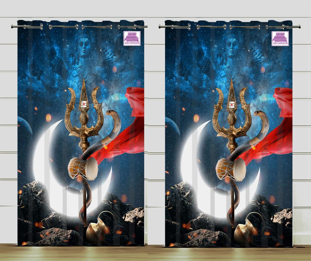 

3D шторы с цифровым принтом «Бог ОМ Шива» для гостиной, спальни, зала, золотые роскошные шторы Cortinas, драпировка на заказ, индийский храм 100W130H(CM)40x51in&Grommet Top