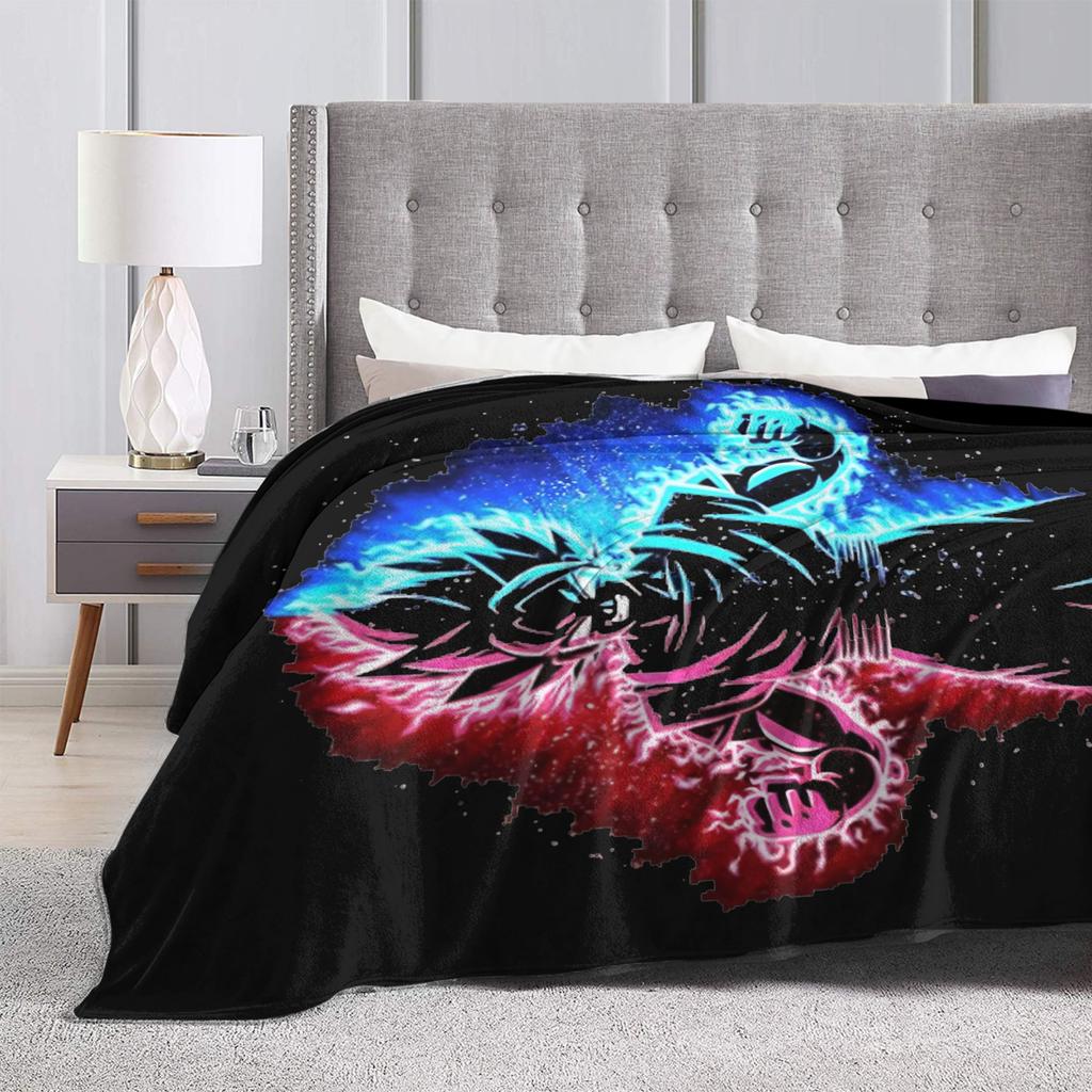 Goku Energy DBZ Blankets Fleece Throw Blanket Summer Air Conditioning Decoration Soft Warm Bedspreads,