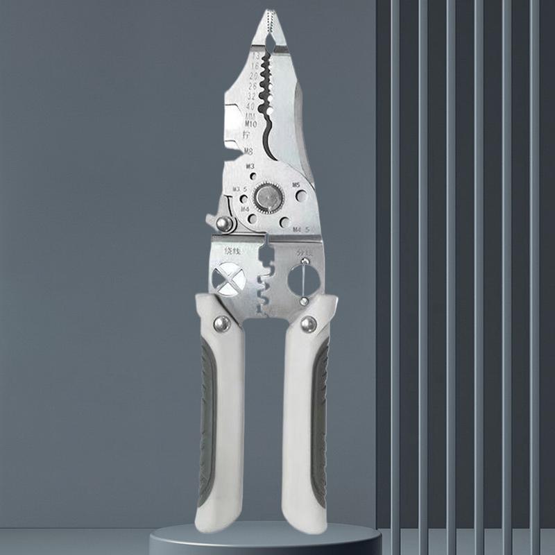 

Wire Crimper Wire Cutter Crimper Plier Tool Heavy Duty Professional Cable Scissors Pliers For Cutting Copper Iron Aluminum Wire CHINA