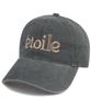 Wig Etoile Stone Washed Ball Cap - Grey