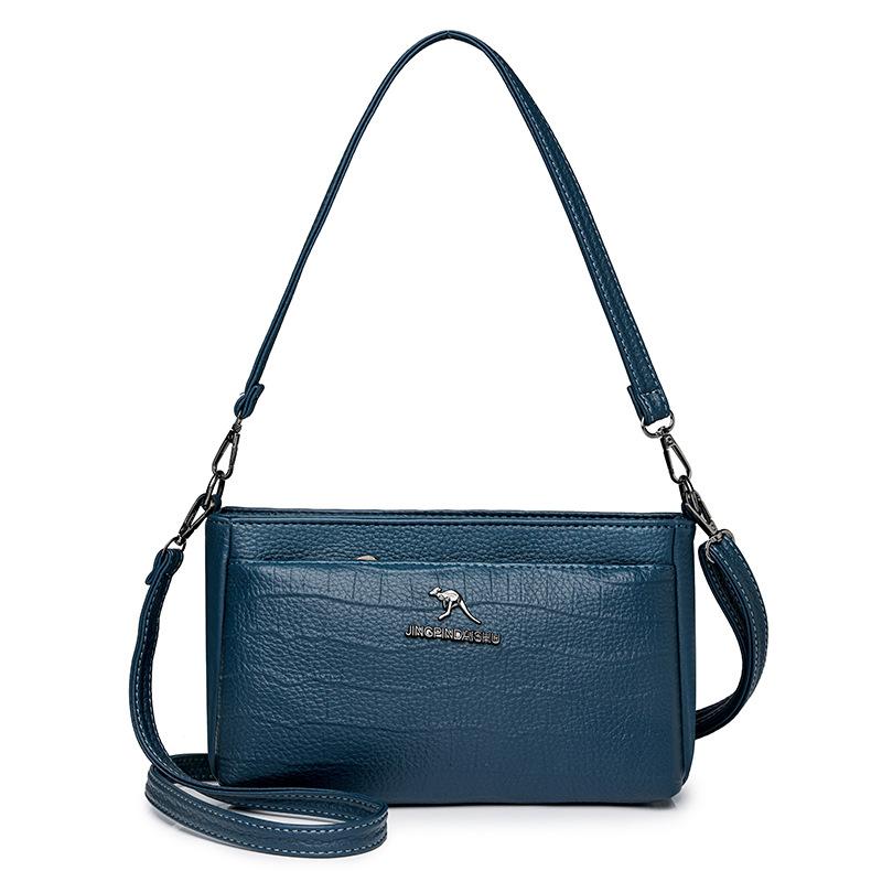 Geantă pătrată mică cu model crocodil, vară 2024, geantă de mesager casual, la modă nouă, geantă simplă de umăr pentru femei, geantă de comerț exterior pentru femei