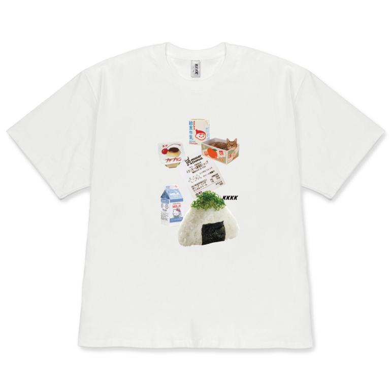 

Cute TShirt Japanese Food Cat Collage Graphic Tops for Unisex Women Casual Short Sleeve Foodie Tee Shirt Versatile Korean Style S