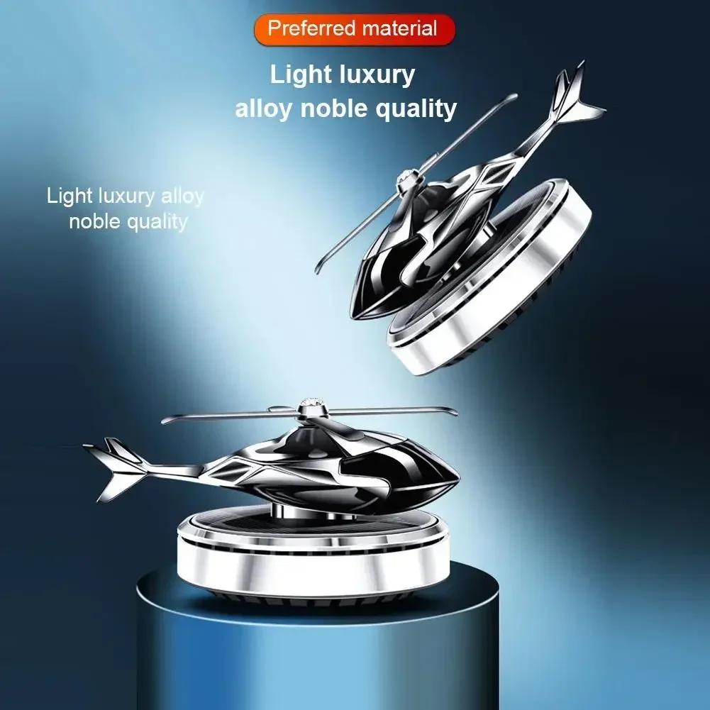 Car Air Fresheners Helicopter Solar Power Plane Fragrance Diffuser Ornament Dashboard Perfume Decoration Car Helicopter